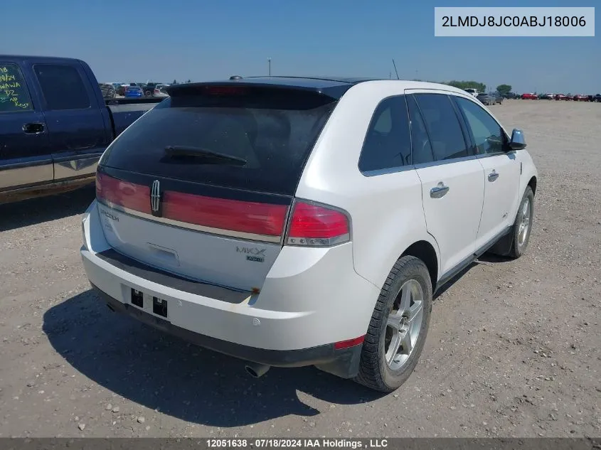 2LMDJ8JC0ABJ18006 2010 Lincoln Mkx