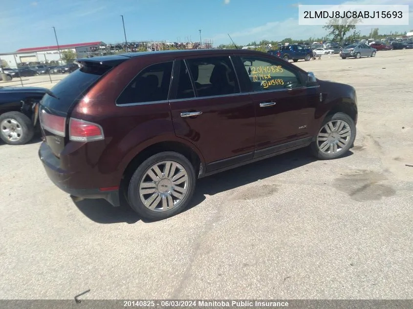 2LMDJ8JC8ABJ15693 2010 Lincoln Mkx