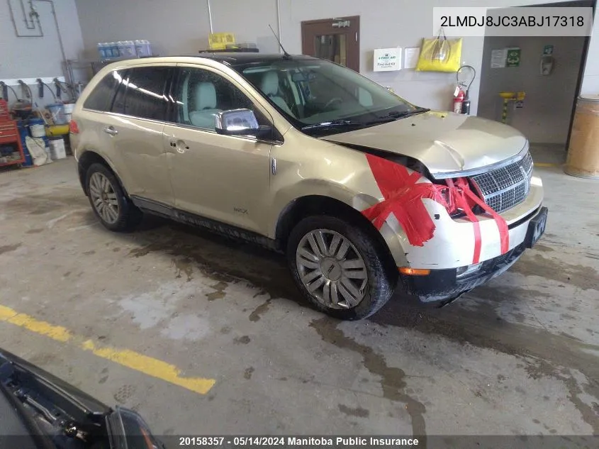 2LMDJ8JC3ABJ17318 2010 Lincoln Mkx