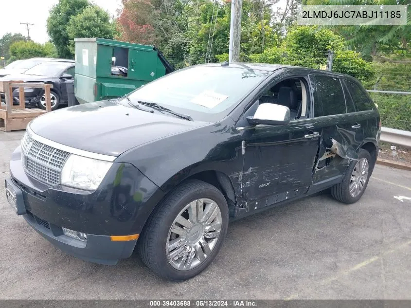 2010 Lincoln Mkx VIN: 2LMDJ6JC7ABJ11185 Lot: 39403688