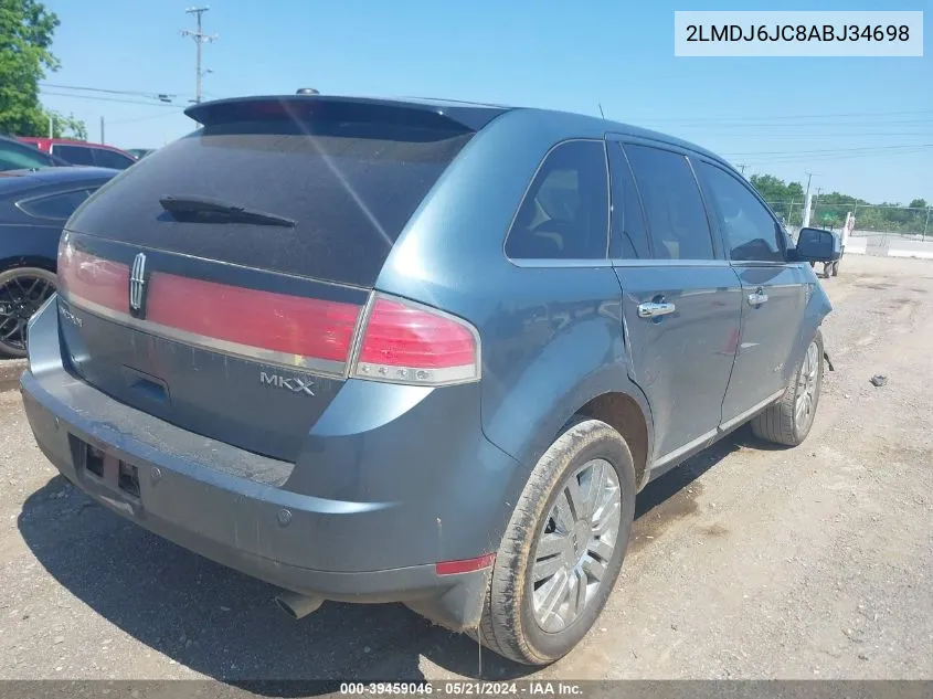 2LMDJ6JC8ABJ34698 2010 Lincoln Mkx