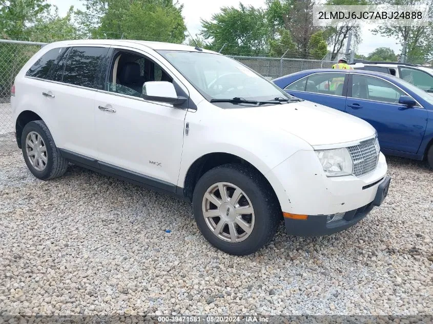 2010 Lincoln Mkx VIN: 2LMDJ6JC7ABJ24888 Lot: 39471581