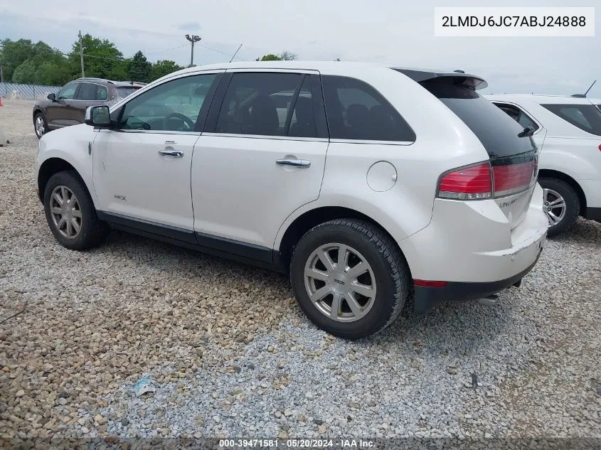 2010 Lincoln Mkx VIN: 2LMDJ6JC7ABJ24888 Lot: 39471581