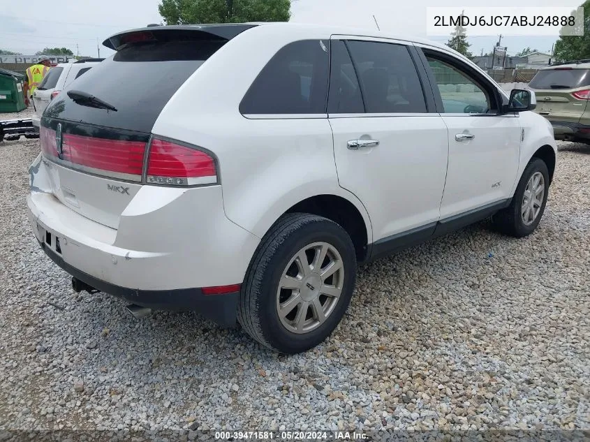 2010 Lincoln Mkx VIN: 2LMDJ6JC7ABJ24888 Lot: 39471581