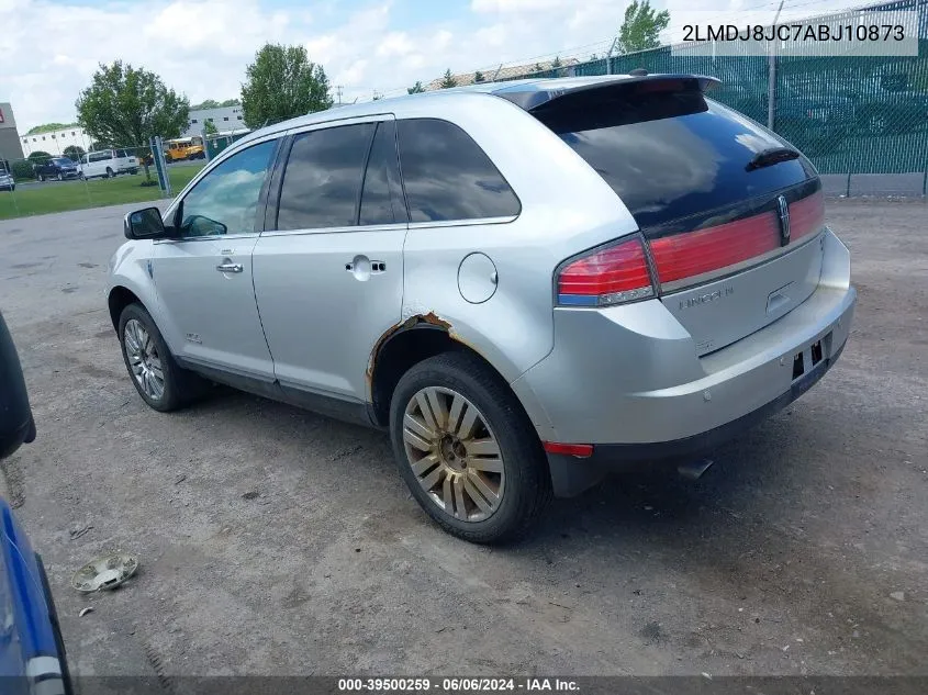 2010 Lincoln Mkx VIN: 2LMDJ8JC7ABJ10873 Lot: 39500259