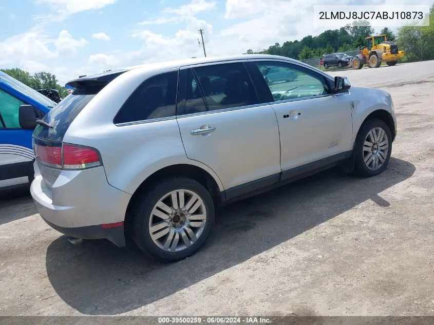 2010 Lincoln Mkx VIN: 2LMDJ8JC7ABJ10873 Lot: 39500259