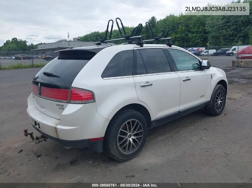 2010 Lincoln Mkx VIN: 2LMDJ8JC3ABJ23135 Lot: 39550761