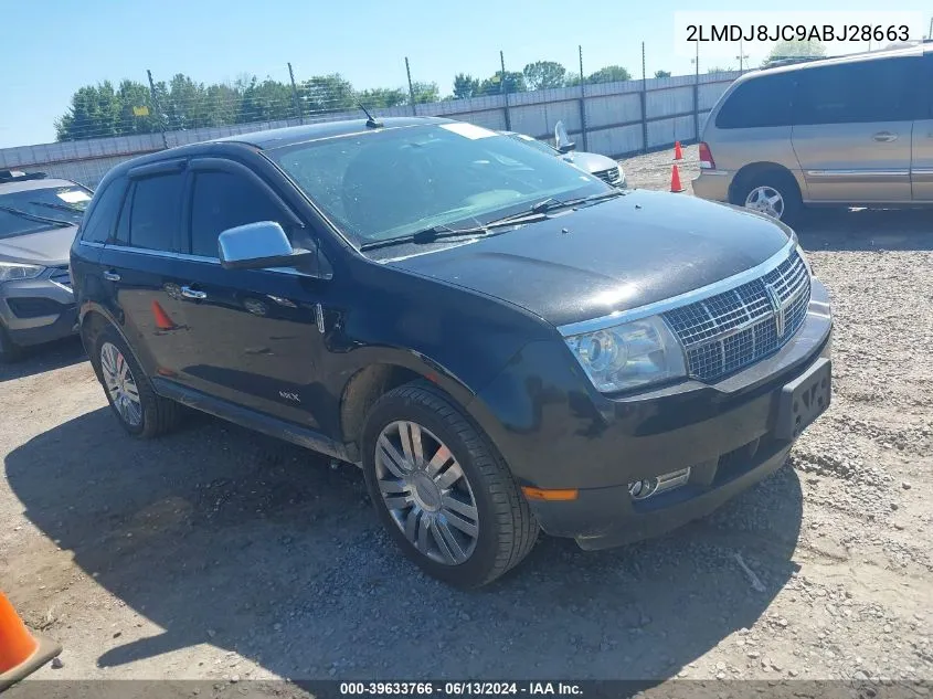 2010 Lincoln Mkx VIN: 2LMDJ8JC9ABJ28663 Lot: 39633766