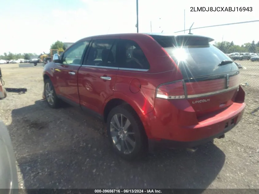 2LMDJ8JCXABJ16943 2010 Lincoln Mkx