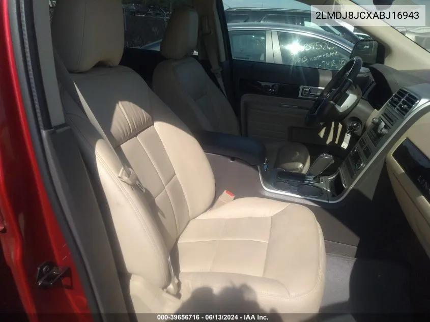 2LMDJ8JCXABJ16943 2010 Lincoln Mkx