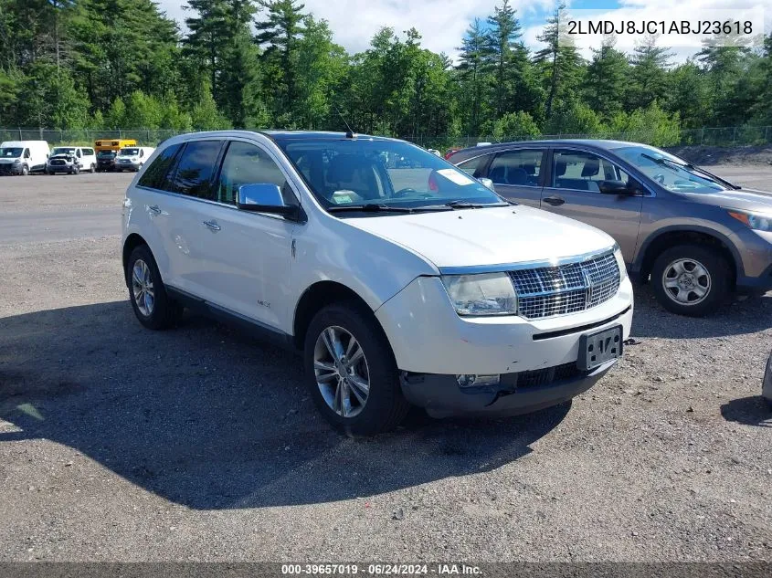 2010 Lincoln Mkx VIN: 2LMDJ8JC1ABJ23618 Lot: 39657019