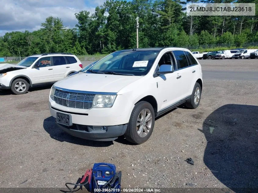 2010 Lincoln Mkx VIN: 2LMDJ8JC1ABJ23618 Lot: 39657019