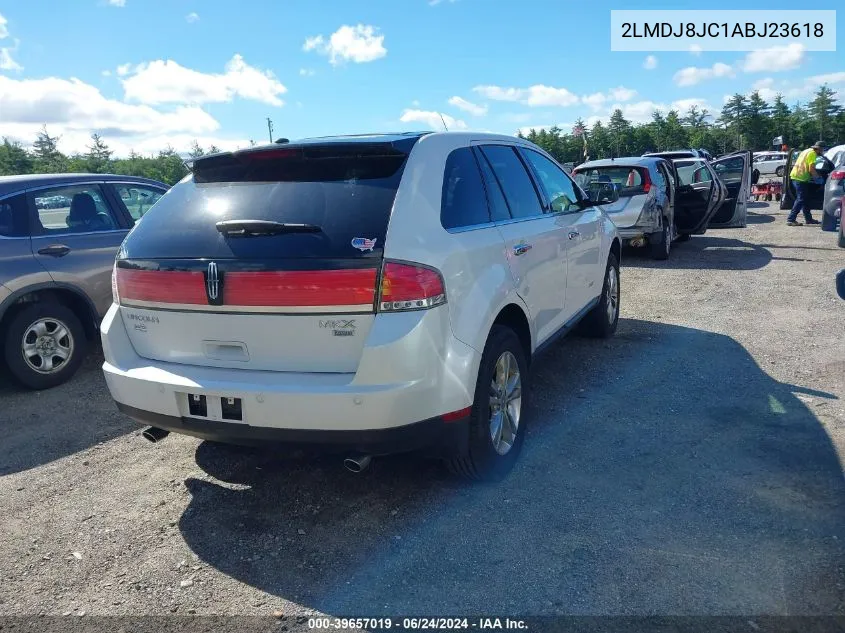 2010 Lincoln Mkx VIN: 2LMDJ8JC1ABJ23618 Lot: 39657019