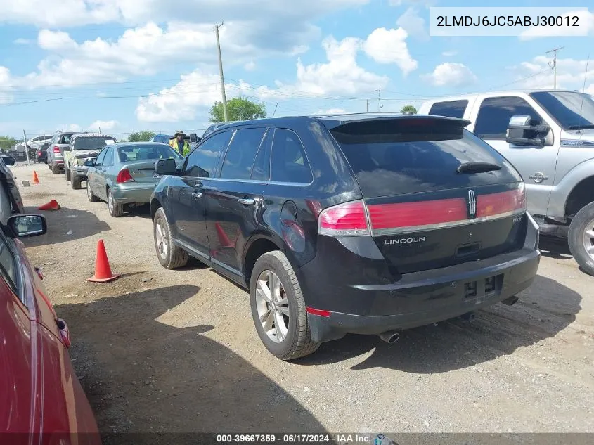 2010 Lincoln Mkx VIN: 2LMDJ6JC5ABJ30012 Lot: 39667359