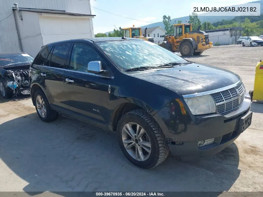 2010 Lincoln Mkx VIN: 2LMDJ8JC6ABJ02182 Lot: 39670935