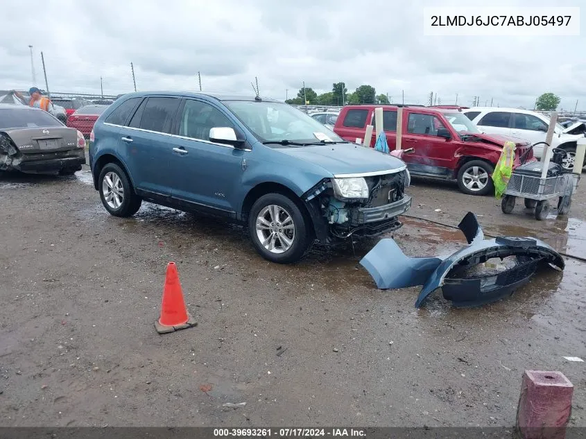 2010 Lincoln Mkx VIN: 2LMDJ6JC7ABJ05497 Lot: 39693261