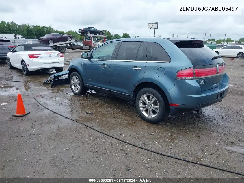 2010 Lincoln Mkx VIN: 2LMDJ6JC7ABJ05497 Lot: 39693261