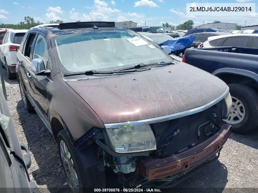 2010 Lincoln Mkx VIN: 2LMDJ6JC4ABJ29014 Lot: 39708876