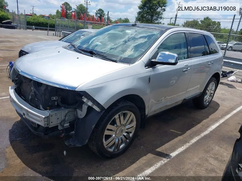 2010 Lincoln Mkx VIN: 2LMDJ6JC3ABJ19008 Lot: 39712613