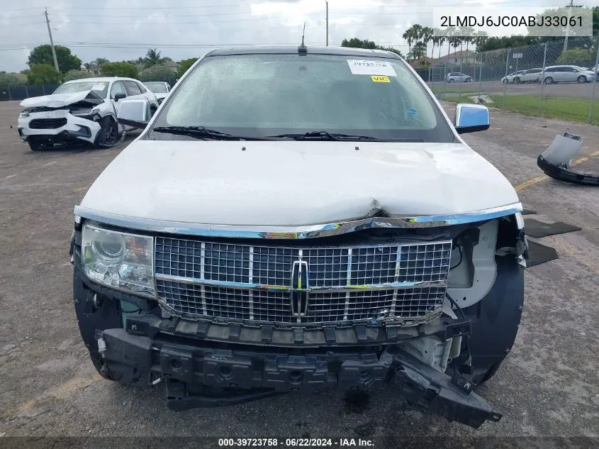 2010 Lincoln Mkx VIN: 2LMDJ6JC0ABJ33061 Lot: 39723758