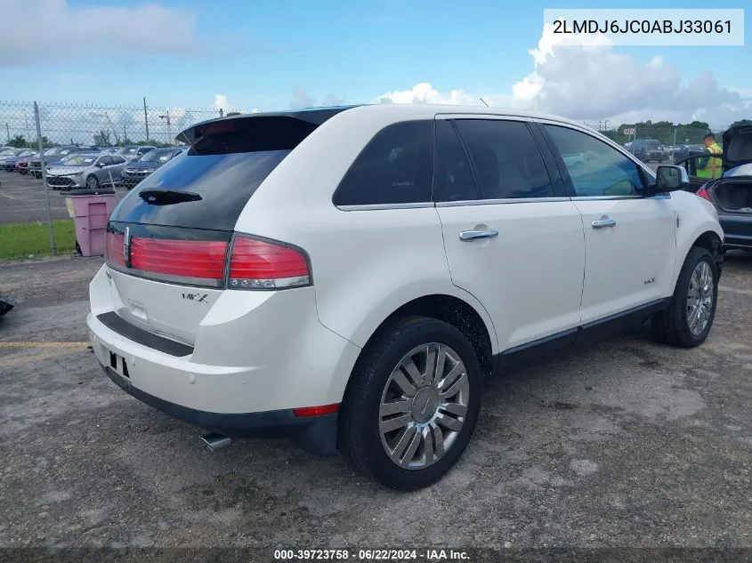 2010 Lincoln Mkx VIN: 2LMDJ6JC0ABJ33061 Lot: 39723758