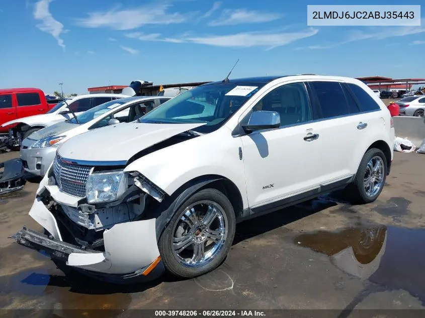 2LMDJ6JC2ABJ35443 2010 Lincoln Mkx