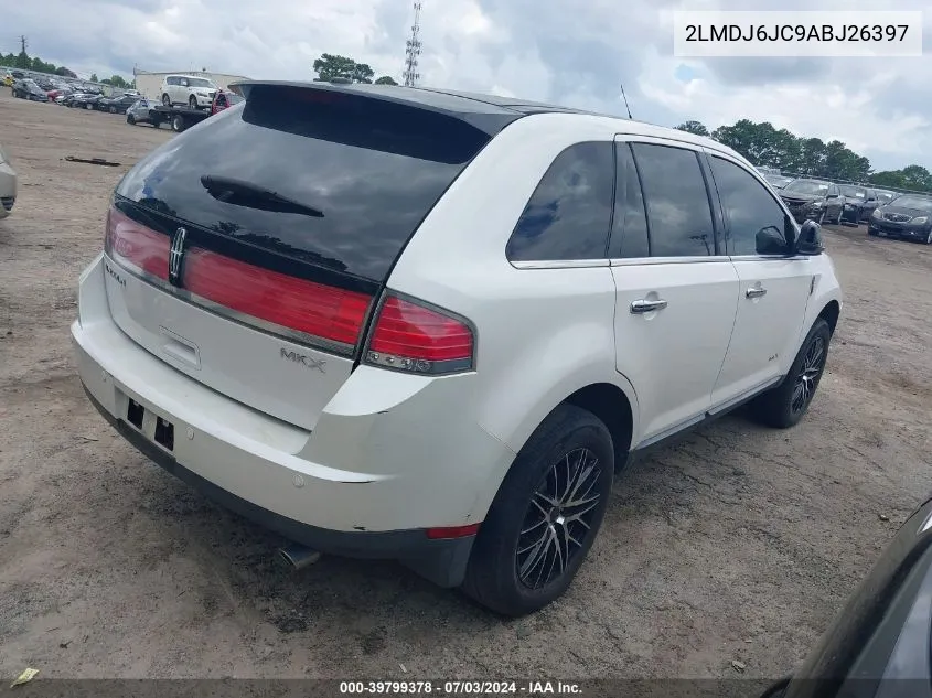 2010 Lincoln Mkx VIN: 2LMDJ6JC9ABJ26397 Lot: 39799378