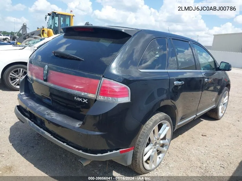 2LMDJ6JC0ABJ00786 2010 Lincoln Mkx