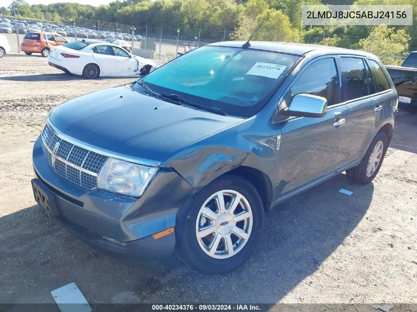 2010 Lincoln Mkx VIN: 2LMDJ8JC5ABJ24156 Lot: 40234376