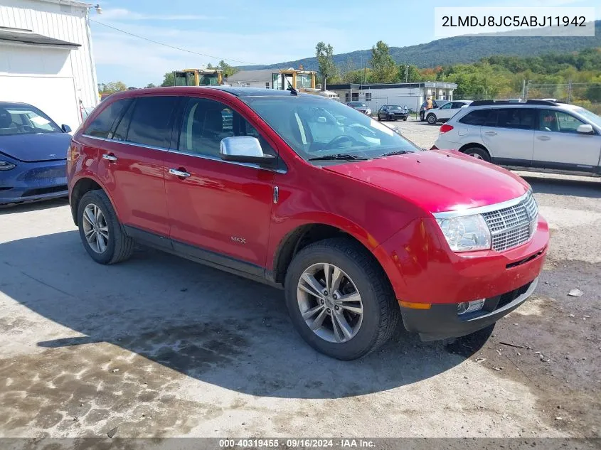 2LMDJ8JC5ABJ11942 2010 Lincoln Mkx