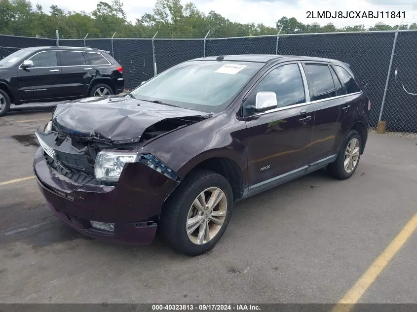 2LMDJ8JCXABJ11841 2010 Lincoln Mkx