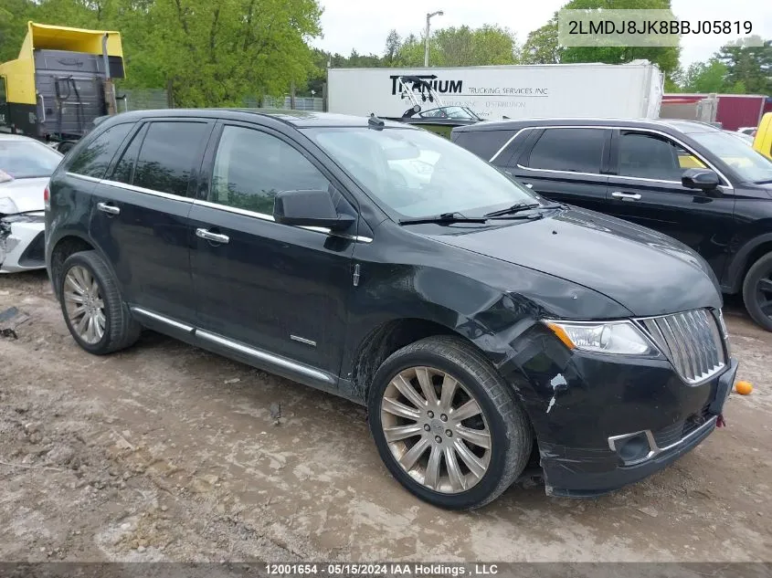 2LMDJ8JK8BBJ05819 2011 Lincoln Mkx