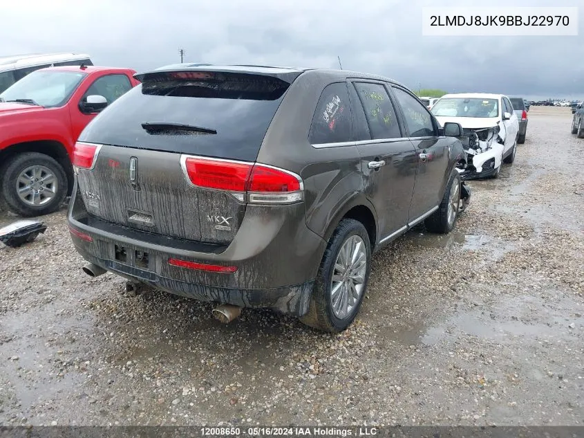 2LMDJ8JK9BBJ22970 2011 Lincoln Mkx