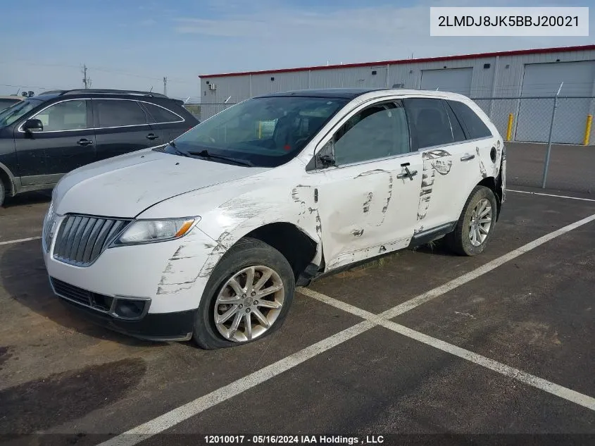 2LMDJ8JK5BBJ20021 2011 Lincoln Mkx