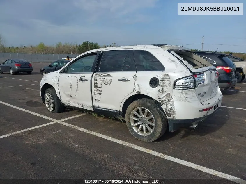 2LMDJ8JK5BBJ20021 2011 Lincoln Mkx