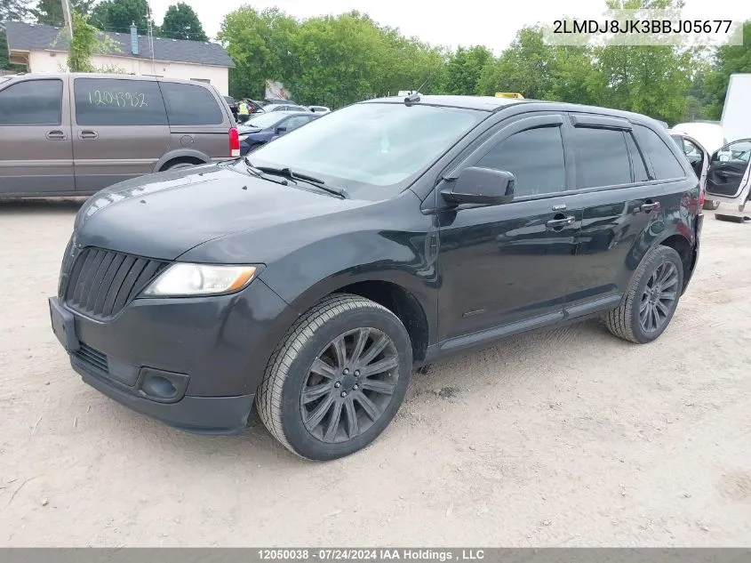 2011 Lincoln Mkx VIN: 2LMDJ8JK3BBJ05677 Lot: 12050038