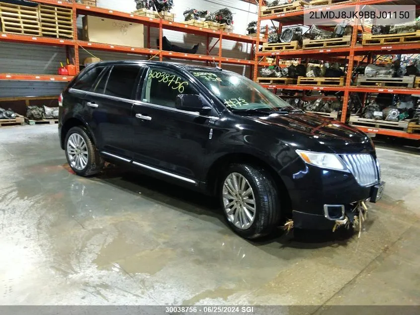 2LMDJ8JK9BBJ01150 2011 Lincoln Mkx