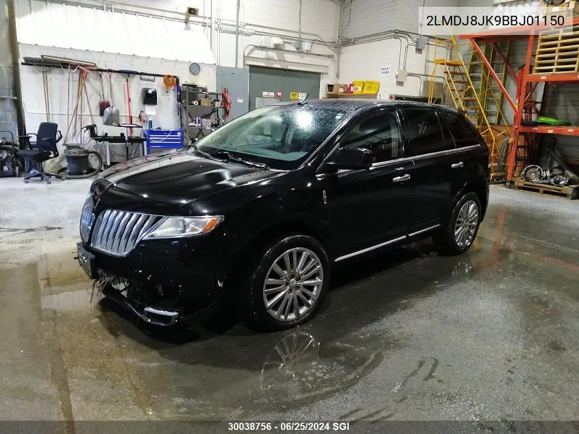 2LMDJ8JK9BBJ01150 2011 Lincoln Mkx