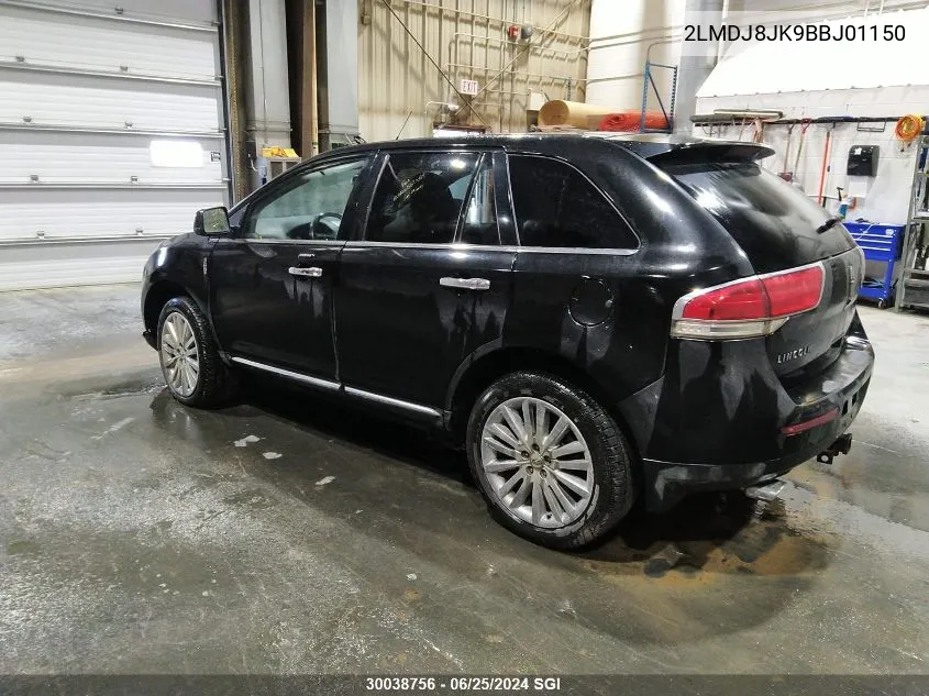 2LMDJ8JK9BBJ01150 2011 Lincoln Mkx