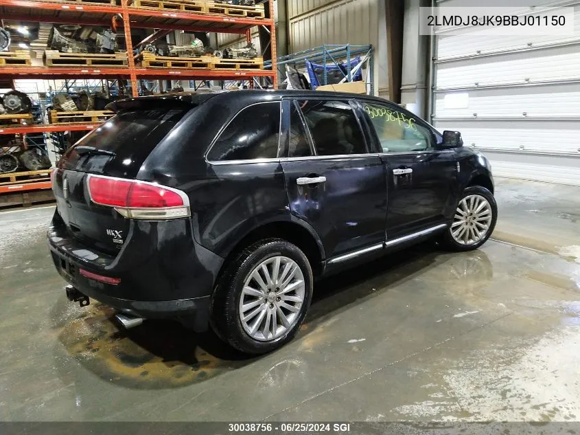 2LMDJ8JK9BBJ01150 2011 Lincoln Mkx