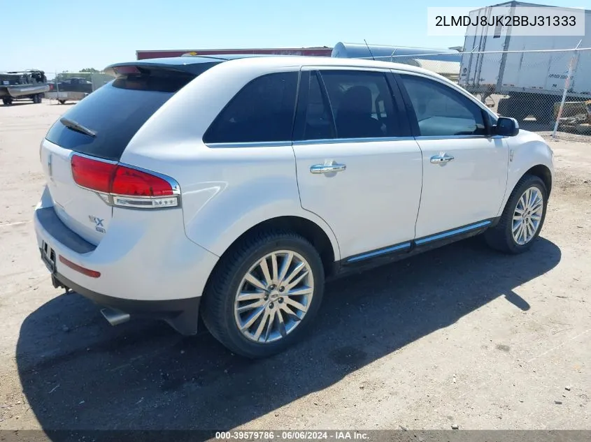 2LMDJ8JK2BBJ31333 2011 Lincoln Mkx