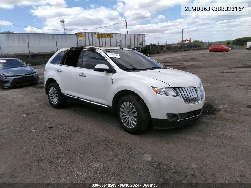 2LMDJ6JK3BBJ23164 2011 Lincoln Mkx