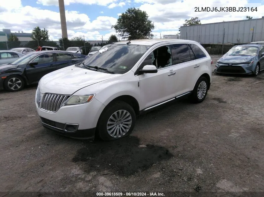 2LMDJ6JK3BBJ23164 2011 Lincoln Mkx