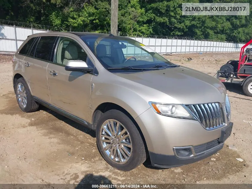 2LMDJ8JKXBBJ28017 2011 Lincoln Mkx