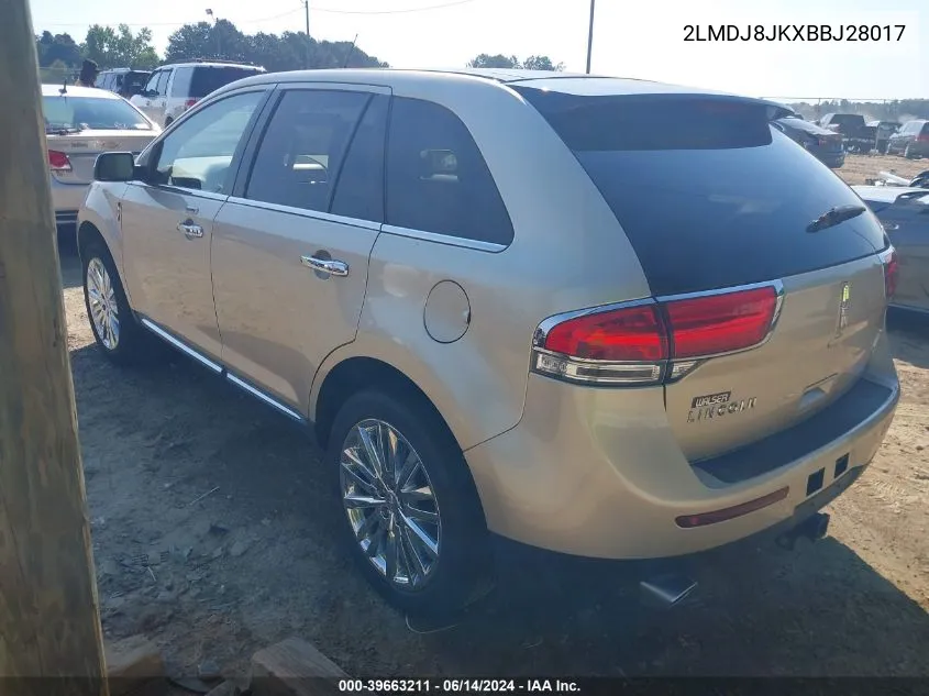 2LMDJ8JKXBBJ28017 2011 Lincoln Mkx