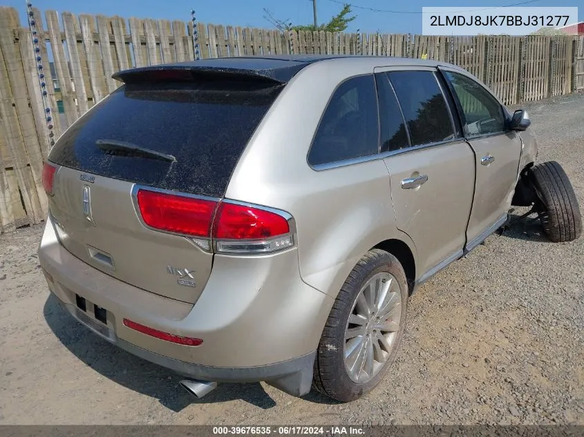 2LMDJ8JK7BBJ31277 2011 Lincoln Mkx