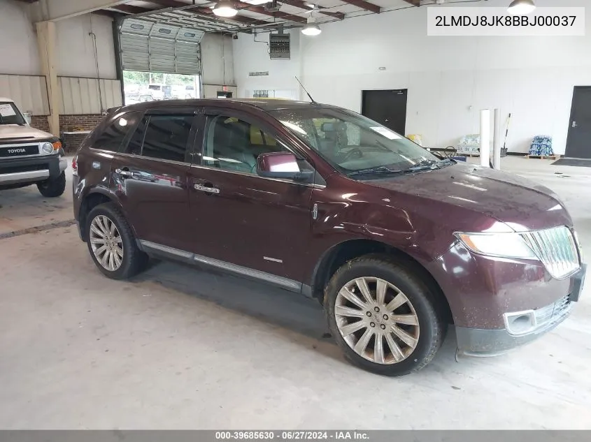 2LMDJ8JK8BBJ00037 2011 Lincoln Mkx