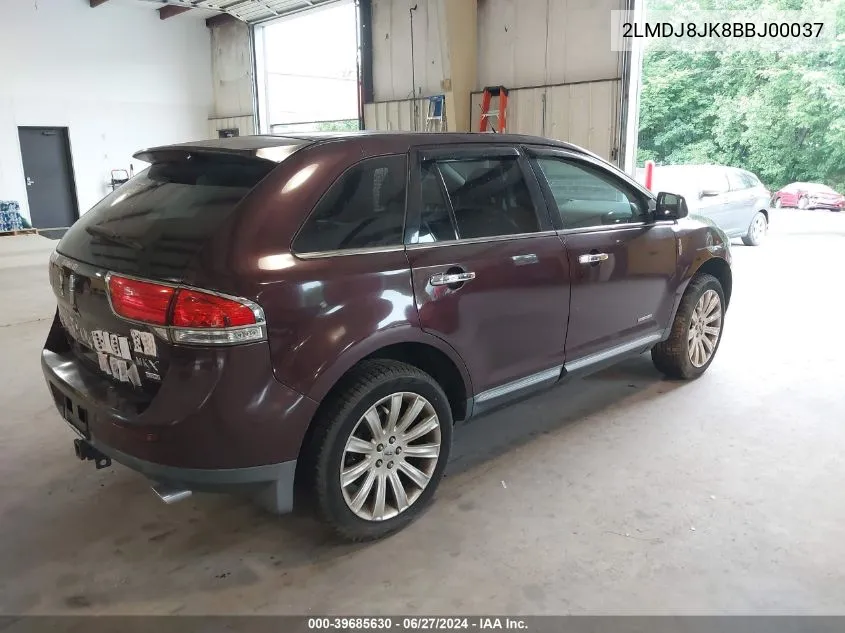 2LMDJ8JK8BBJ00037 2011 Lincoln Mkx