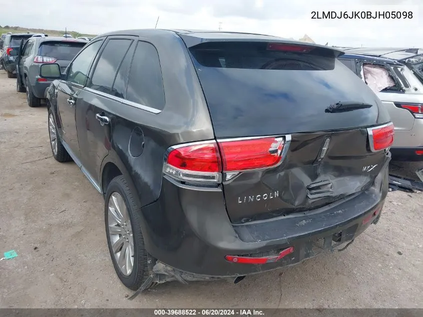 2LMDJ6JK0BJH05098 2011 Lincoln Mkx