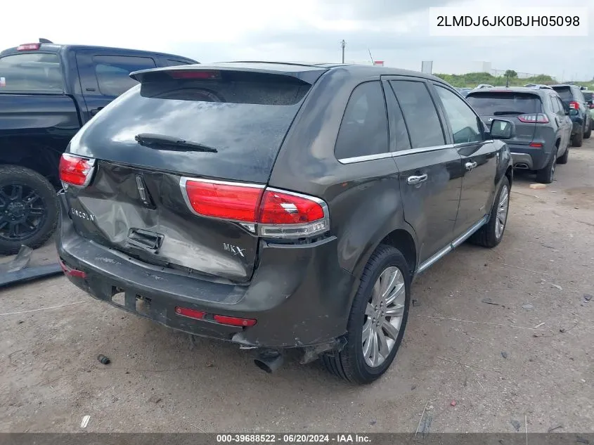 2LMDJ6JK0BJH05098 2011 Lincoln Mkx